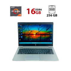 Ультрабук Б-клас HP EliteBook 735 G5 / 13.3" (1920x1080) TN / AMD Ryzen 7 3700U (4 (8) ядра по 2.3 - 4.0 GHz) / 16 GB DDR4 / 256 GB SSD / AMD Radeon Vega 10 Graphics