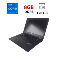 Ультрабук Dell Latitude E7450 / 14" (1366x768) TN / Intel Core i7-5600U (2 (4) ядра по 2.6 - 3.2 GHz) / 8 GB DDR3 / 120 GB SSD / Intel HD Graphics 5500 / WebCam