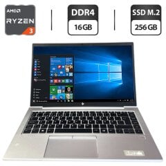 Ультрабук HP EliteBook 845 G8 / 14" (1920x1080) IPS / AMD Ryzen 3 5400U (4 (8) ядра по 2.6 - 4.0 GHz) / 16 GB DDR4 / 256 GB SSD M.2 / AMD Radeon Vega 6 Graphics / WebCam