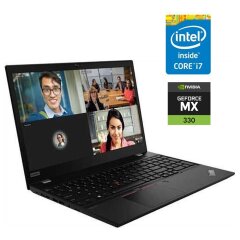 Ультрабук Lenovo ThinkPad T15 Gen 2 / 15.6" (1920x1080) IPS / Intel Core i7-10610U (4 (8) ядра по 1.8 - 4.9 GHz) / 32 GB DDR4 / 512 GB SSD M.2 / nVidia GeForce MX330, 2 GB GDDR5, 64-bit / WebCam / Win 10 Pro