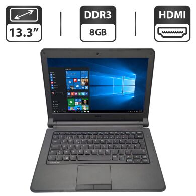 Ноутбук Dell Latitude 3340 / 13.3" (1366x768) TN / Intel Core i3-4030U (2 (4) ядра по 1.90 GHz) / 8 GB DDR3 / 500 GB HDD / Intel HD Graphics 4400 / WebCam Ноутбук Dell Latitude 3340 / 13.3" (1366x768) TN / Intel Core i3-4030U (2 (4) ядра по 1.90 GHz) / 8 GB DDR3 / 500 GB HDD / Intel HD Graphics 4400 / WebCam