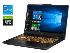 Ігровий ноутбук Asus TUF Gaming F17 FX706HCB-HX145T / 17.3" (1920x1080) IPS / Intel Core i5-11400H (6 (12) ядер по 2.2 - 4.5 GHz) / 16 GB DDR4 / 512 GB SSD / nVidia GeForce RTX 3050, 4 GB GDDR6, 128-bit / WebCam