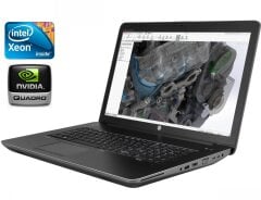 Мобільна робоча станція HP ZBook 17 G4 / 17.3" (1920x1080) IPS / Intel Xeon E3-1535M v6 (4 (8) ядра по 3.1 - 4.2 GHz) / 64 GB DDR4 / 512 GB SSD / nVidia Quadro P5000, 16 GB GDDR5, 256-bit / WebCam