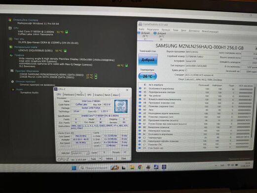 Ігровий ультрабук Lenovo ThinkPad X1 Extreme Gen2 / 15.6" (1920x1080) IPS / Intel Core i7-9850H (6 (12) ядер по 2.6 - 4.6 GHz) / 32 GB DDR4 / 256 GB SSD + 256 GB SSD / nVidia GeForce GTX 1650 Max-Q, 4 GB GDDR6, 128-bit / WebCam / Win 11 Pro