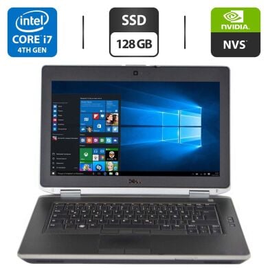 Ноутбук Б-класс Dell Latitude E6430 / 14" (1366x768) TN / Intel Core i7-3740QM (4 (8) ядра по 2.7 - 3.7 GHz) / 8 GB DDR3 / 128 GB SSD / nVidia NVS 5200M, 1 GB GDDR5, 64-bit / WebCam / DVD-ROM Ноутбук Б-класс Dell Latitude E6430 / 14" (1366x768) TN / Intel Core i7-3740QM (4 (8) ядра по 2.7 - 3.7 GHz) / 8 GB DDR3 / 128 GB SSD / nVidia NVS 5200M, 1 GB GDDR5, 64-bit / WebCam / DVD-ROM