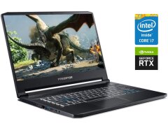 Игровой ноутбук Acer Predator Triton 500 PT515-52 / 15.6" (1920x1080) IPS / Intel Core i7-10750H (6 (12) ядер по 2.6 - 5.0 GHz) / 16 GB DDR4 / 1000 GB SSD M.2 / nVidia GeForce RTX 2080 Super, 8 GB GDDR6, 256-bit / WebCam / Win 11 Home