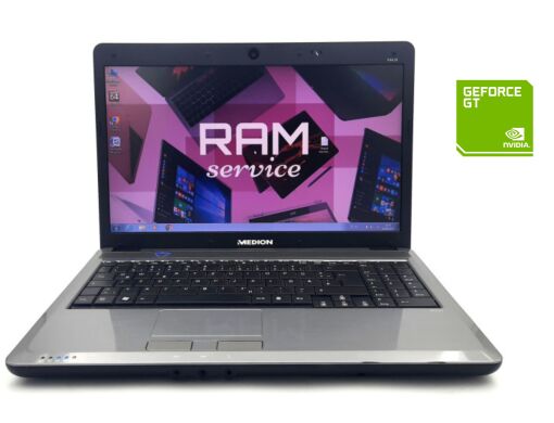 Ноутбук Medion Akoya P6620 / 16" (1366x768) TN / Intel Core 2 Duo T6500 (2 ядра по 2.1 GHz) / 4 GB DDR3 / 128 GB SSD / nVidia GeForce GT 220M, 1 GB DDR2, 128-bit / WebCam / DVD-RW / Win 7 Home