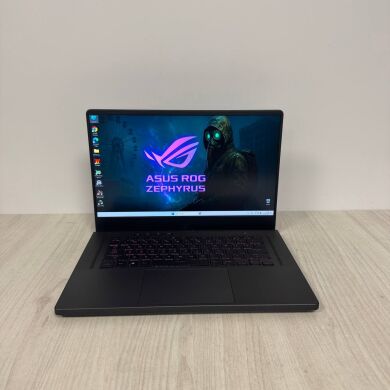 Ігровий ультрабук Asus ROG Zephyrus G15 GA503QS / 15.6" (2560x1440) IPS / AMD Ryzen 9 5900HS (8 (16) ядер по 3.0 - 4.6 GHz) / 16 GB DDR4 / 1000 GB SSD NVMe / nVidia GeForce RTX 3080, 8 GB GDDR6, 256-bit