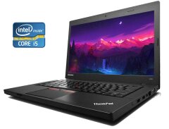 Ноутбук Б-класс Lenovo ThinkPad L450 / 14" (1920x1080) IPS / Intel Core i5-5300U (2 (4) ядра по 2.3 - 2.9 GHz) / 8 GB DDR3 / 120 GB SSD / Intel HD Graphics 5500 / WebCam