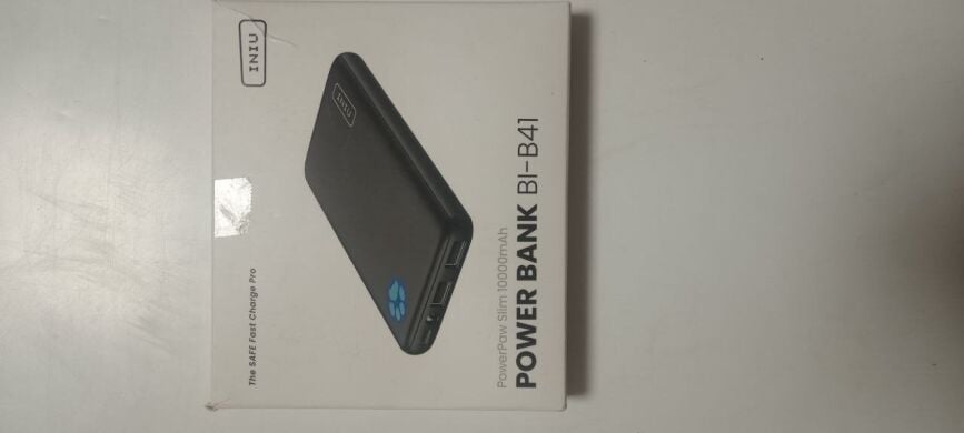 Новый Power Bank INIU PowerPaw Slim BI-B41 / 10000 mAh / 20W / 5V/3A