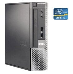 Неттоп Б-клас Dell Optiplex 9020 USFF / Intel Core i5-4590S (4 ядра по 3.0 - 3.7 GHz) / 8 GB DDR3 / 240 GB SSD / Intel HD Graphics 4600 / DVD-RW