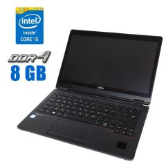 Ноутбук-трансформер Fujitsu LifeBook P727 / 12.5" (1366x768) TN Touch / Intel Core i5-7200U (2 (4) ядра по 2.5 - 3.1 GHz) / 8 GB DDR4 / 120 GB SSD / Intel HD Graphics 620 / WebCam