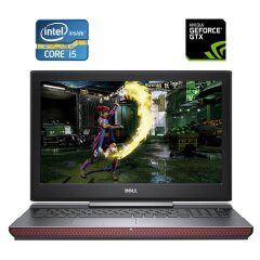 Ігровий ноутбук Б-клас Dell Inspiron 15 Gaming 7567 / 15.6" (1920x1080) IPS / Intel Core i5-7300HQ (4 ядра по 2.5 - 3.5 GHz) / 16 GB DDR4 / 128 GB SSD M.2 + 1000 GB HDD / nVidia GeForce GTX 1050, 4 GB GDDR5, 128-bit / WebCam