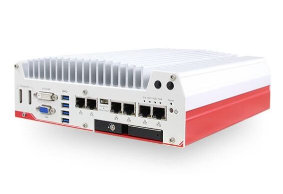 Промисловий ПК Neousys Nuvo-5000LP / Intel Core i7-6700TE (4 (8) ядра по 2.4 - 3.4 GHz) / 8 GB DDR4 / 120 GB SSD / Intel HD Graphics 530