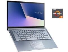 Ультрабук Asus ZenBook UM431D / 14" (1920x1080) IPS / AMD Ryzen 5 3500U (4 (8) ядра по 2.1 - 3.7 GHz) / 8 GB DDR4 / 256 GB SSD / AMD Radeon Vega 8 Graphics / WebCam / Win 10 Home + сумка