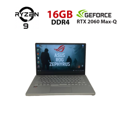 Ігровий ультрабук Б-клас Asus ROG Zephyrus G14 GA401IV / 14" (1920x1080) IPS / AMD Ryzen 9 4900HS (8 (16) ядер по 3.0 - 4.3 GHz) / 16 GB DDR4 / 512 GB SSD NVMe / nVidia GeForce RTX 2060 Max-Q, 6 GB GDDR6, 192-bit