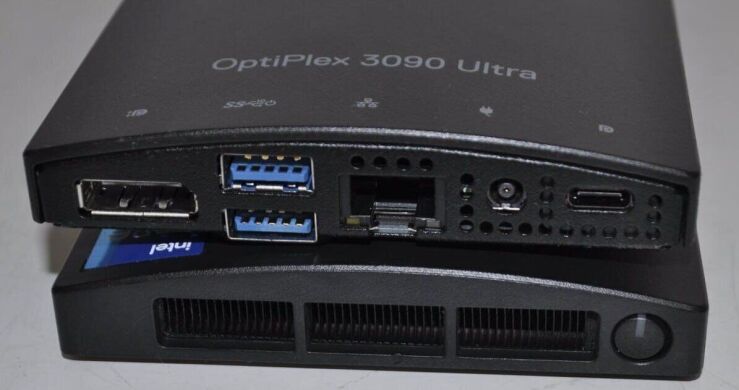 Неттоп Dell OptiPlex 3090 Ultra USFF / Intel Core i5-1145G7 (4 (8) ядра по 4.4 GHz) / 16 GB DDR4 / 256 GB SSD M.2 / Intel Iris Xe Graphics / Wi-Fi / Bluetooth / Windows 11 Pro / Блок питания