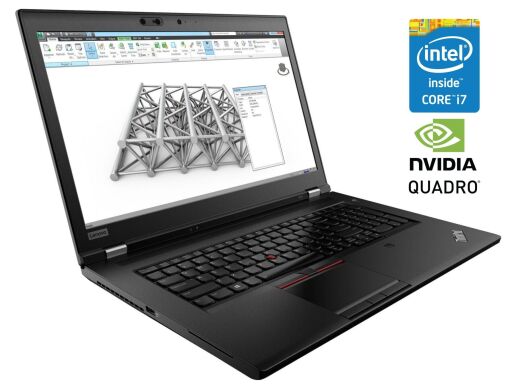 Мобильная рабочая станция Lenovo ThinkPad P72 / 17.3" (1920x1080) IPS / Intel Core i7-8850H (6 (12) ядер по 2.6 - 4.3 GHz) / 32 GB DDR4 / 128 GB SSD + 512 GB SSD + 750 GB HDD / nVidia Quadro P2000, 4 GB GDDR5, 128-bit / WebCam Мобильная рабочая станция Lenovo ThinkPad P72 / 17.3" (1920x1080) IPS / Intel Core i7-8850H (6 (12) ядер по 2.6 - 4.3 GHz) / 32 GB DDR4 / 128 GB SSD + 512 GB SSD + 750 GB HDD / nVidia Quadro P2000, 4 GB GDDR5, 128-bit / WebCam