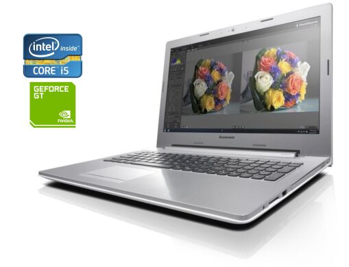 Ігровий ноутбук Lenovo Z50-70 / 15.6" (1920x1080) TN / Intel Core i5-4210U (2 (4) ядра по 1.7 - 2.7 GHz) / 8 GB DDR3 / 256 GB SSD / nVidia GeForce GT 820M, 2 GB DDR3, 64-bit / WebCam / DVD-RW / Win 10