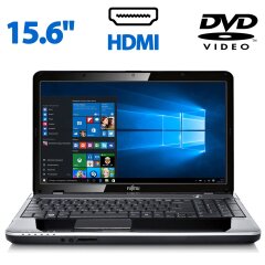Ноутбук Fujitsu LifeBook АН531 / 15.6'' (1366x768) TN / Intel Core i3-2350M (2 (4) ядра по 2.3 GHz) / 4 GB DDR3 / 320 GB HDD / Intel HD Graphics 3000 / WebCam / DVD-ROM / HDMI / Windows 10 Pro