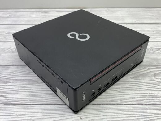 Неттоп Fujitsu Esprimo Q558 Mini USFF / Intel Core i3-9100T (4 ядра по 3.1 - 3.7 GHz) / 8 GB DDR4 / 256 GB SSD M.2 / Intel UHD Graphics 630 / Блок питания