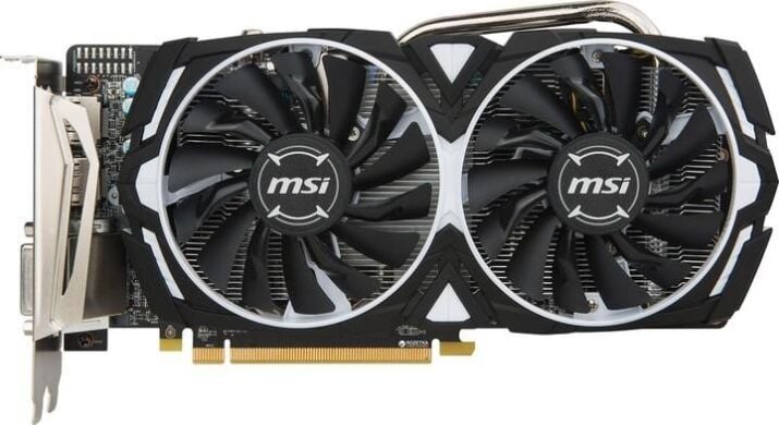 Дискретна відеокарта MSI Radeon RX 470 ARMOR 4G OC, 4 GB GDDR5, 256-bit / 1x DVI