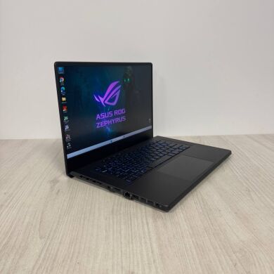 Ігровий ультрабук Asus ROG Zephyrus G15 GA503QS / 15.6" (2560x1440) IPS / AMD Ryzen 9 5900HS (8 (16) ядер по 3.0 - 4.6 GHz) / 16 GB DDR4 / 1000 GB SSD NVMe / nVidia GeForce RTX 3080, 8 GB GDDR6, 256-bit
