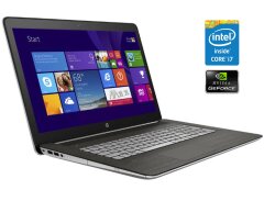 Игровой ноутбук HP Enny M7 / 17.3" (1920x1080) IPS Touch / Intel Core i7-7500U (2 (4) ядра по 2.7 - 3.5 GHz) / 8 GB DDR3 / 240 GB SSD / nVidia GeForce 940M, 2 GB DDR3, 64-bit / WebCam / Win 10 Pro