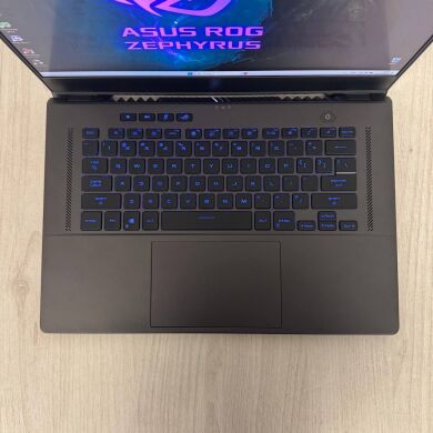 Ігровий ультрабук Asus ROG Zephyrus G15 GA503QS / 15.6" (2560x1440) IPS / AMD Ryzen 9 5900HS (8 (16) ядер по 3.0 - 4.6 GHz) / 16 GB DDR4 / 1000 GB SSD NVMe / nVidia GeForce RTX 3080, 8 GB GDDR6, 256-bit
