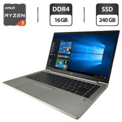 Ультрабук HP EliteBook 845 G8 / 14" (1920x1080) IPS / AMD Ryzen 5 Pro 5650U (6 (12) ядер по 2.3 - 4.2 GHz) / 16 GB DDR4 / 240 GB SSD / AMD Radeon Vega 7 / WebCam