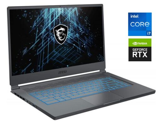 Игровой ноутбук MSI Stealth 15M A11UEKV / 15.6" (1920x1080) IPS / Intel Core i7-11375H (4 (8) ядра по 3.0 - 5.0 GHz) / 16 GB DDR4 / 512 GB SSD / nVidia GeForce RTX 3060, 6 GB GDDR6, 192-bit / WebCam