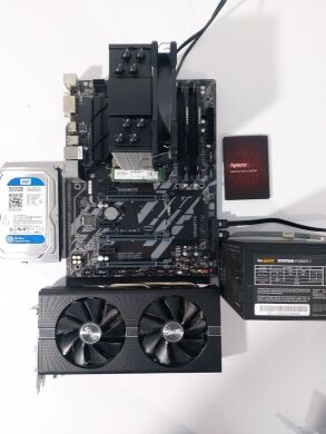 Ігровий ПК GTL Gaming Universe Black Tower / Intel Core i5-9400T (6 ядер по 1.8 - 3.4 GHz) / 16 GB DDR4 / 256 GB SSD M.2 + 512 GB SSD + 500 GB HDD / AMD Radeon RX 590, 8 GB GDDR5, 256-bit / 500W