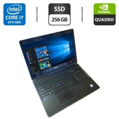 Мобильная рабочая станция Dell Precision 7510 / 15.6" (1920x1080) IPS / Intel Core i7-6920HQ (4 (8) ядра по 2.9 - 3.8 GHz) / 16 GB DDR4 / 256 GB SSD / nVidia Quadro M2000M, 4 GB GDDR5, 128-bit / WebCam