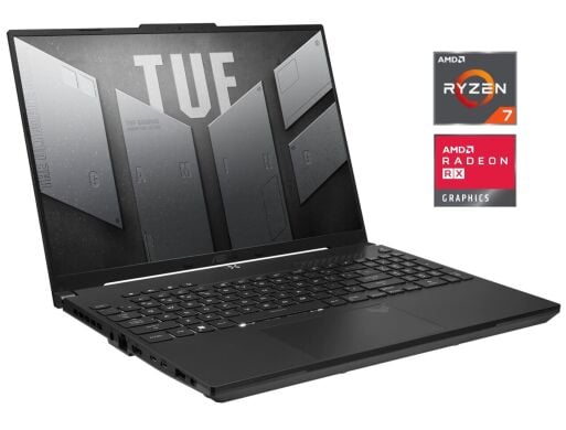 Ігровий ноутбук Б-клас Asus TUF Gaming Advantage A16 FA617NS / 16" (1920x1200) IPS / AMD Ryzen 7 7735HS (8 (16) ядер по 3.2 - 4.75 GHz) / 16 GB DDR5 / 512 GB SSD / AMD Radeon RX 7600S, 8 GB GDDR6, 128-bit / WebCam
