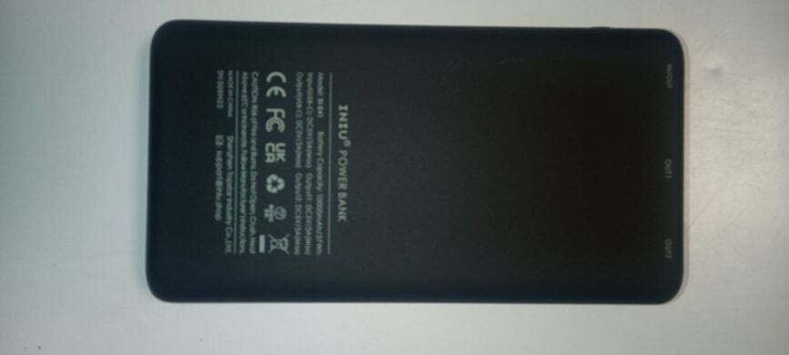 Новый Power Bank INIU PowerPaw Slim BI-B41 / 10000 mAh / 20W / 5V/3A