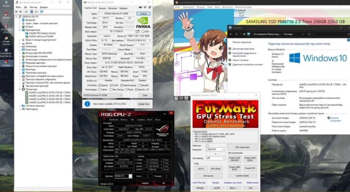 Ігровий ноутбук Lenovo Z50-70 / 15.6" (1920x1080) TN / Intel Core i5-4210U (2 (4) ядра по 1.7 - 2.7 GHz) / 8 GB DDR3 / 256 GB SSD / nVidia GeForce GT 820M, 2 GB DDR3, 64-bit / WebCam / DVD-RW / Win 10