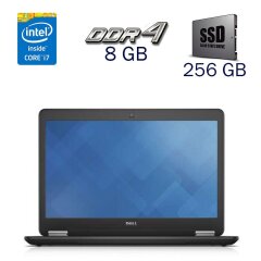 Ультрабук Dell Latitude E7470 / 14" (1366x768) TN / Intel Core i7-6600U (2 (4) ядра по 2.6 - 3.4 GHz) / 8 GB DDR4 / 256 GB SSD / Intel HD Graphics 520 / WebCam