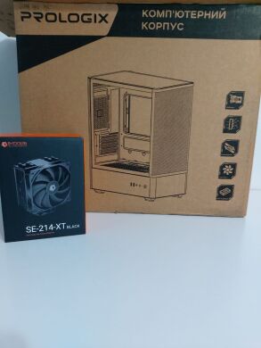 Игровой ПК Prologix GM-01MAB Tower / Intel Core i5-9600K (6 ядер по 3.7 - 4.6 GHz) / 32 GB DDR4 / 250 GB SSD M.2 + 1000 GB HDD / AMD Radeon RX 5700 XT, 8 GB GDDR6, 256-bit / 650W + Кабели подключения, переходник, пульт управления