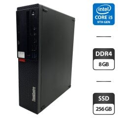Компьютер Lenovo ThinkCentre M720s SFF / Intel Core i5-9400 (6 ядер по 2.9 - 4.1 GHz) / 8 GB DDR4 / 256 GB SSD / Intel UHD Graphics 630 / DVD-ROM