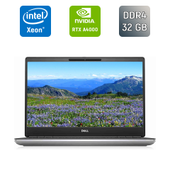 Мобільна робоча станція Б-клас Dell Precision 7560 / 15.6" (3840x2160) IPS / Intel Xeon W-11855M (6 (12) ядер по 3.2 - 4.9 GHz) / 32 GB DDR4 / 512 GB SSD / nVidia RTX A4000, 8 GB GDDR6, 256-bit / WebCam / Windows 11