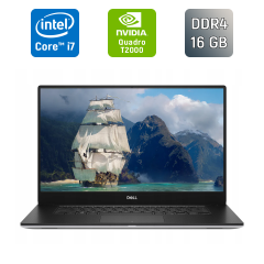 Мобильная рабочая станция Dell Precision 5540 / 15.6" (1920x1080) IPS / Intel Core i7-9850H (6 (12) ядер по 2.6 - 4.6 GHz) / 16 GB DDR4 / 512 GB SSD / nVidia Quadro T2000, 4 GB GDDR5, 128-bit / WebCam / HDMI