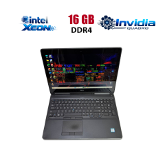 Мобільна робоча станція Dell Precision 7520 / 15.6" (1920x1080) IPS / Intel Xeon E3-1505M v6 (4 (8) ядра по 3.0 - 4.0 GHz) / 16 GB DDR4 / 256 GB SSD / nVidia Quadro M2200, 4 GB GDDR5, 128-bit / WebCam