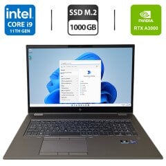 Мобільна робоча станція HP ZBook Fury 17.3 G8 / 17.3" (1920x1080) IPS / Intel Core i9-11950H (8 (16) ядер по 5.0 GHz) / 32 GB DDR4 / 1000 GB SSD M.2 / nVidia RTX A3000, 6 GB GDDR6, 192-bit / WebCam