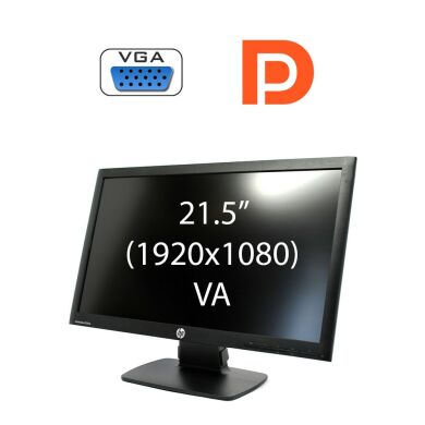 Монітор HP ProDisplay P222va / 21.5" (1920x1080) VA / 1x VGA, 1x DP