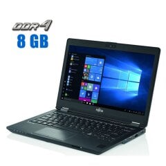 Нетбук Fujitsu LifeBook U729 / 12.5" (1920x1080) IPS / Intel Core і3-8130U (2 (4) ядра по 2.2 - 3.4 GHz) / 8 GB DDR4 / 256 GB SSD / Intel UHD Graphics 620 / WebCam 