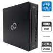 Неттоп Fujitsu Esprimo Q558 Mini USFF / Intel Core i3-9100T (4 ядра по 3.1 - 3.7 GHz) / 8 GB DDR4 / 256 GB SSD M.2 / Intel UHD Graphics 630 / Блок питания