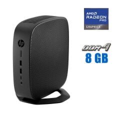 Неттоп HP t740 Thin Client USFF / AMD Ryzen V1756B (4 (8) ядра по 3.25 - 3.6 GHz) (аналог i7-7700T) / 8 GB DDR4 / 256 GB SSD M.2 / AMD Radeon Pro WX 3100, 4 GB GDDR5, 128-bit / Win 10 Pro