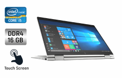 Ноутбук-трансформер HP EliteBook x360 1030 G3 / 13.3" (1920x1080) IPS / Intel Core i5-8350U (4 (8) ядра по 1.7 - 3.6 GHz) / 16 GB DDR4 / 512 GB SSD / Intel UHD Graphics 620 / WebCam / Fingerprint / Windows 10
