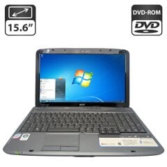 Ноутбук Acer Aspire 5735 / 15.6" (1366x768) TN / Intel Core 2 Duo P7350 (2 ядра по 1.1 - 2.0 GHz) / 4 GB DDR2 / 250 GB HDD / Intel Graphics / WebCam / DVD-ROM
