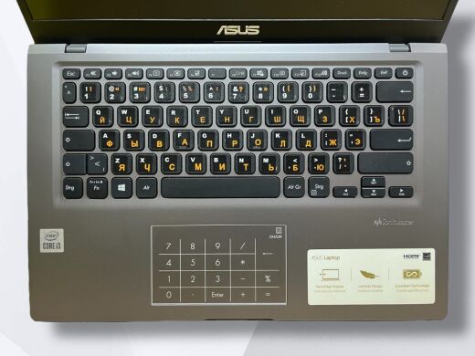Ноутбук Asus Laptop R 465J / 14" (1920x1080) TN / Intel Core i3-1005G1 (2 (4) ядра по 1.2 - 3.4 GHz) / 8 GB DDR4 / 512 GB SSD / Intel UHD Graphics / WebCam